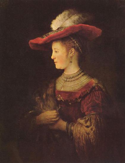 REMBRANDT Harmenszoon van Rijn Portrait of Saskia van Uylenburch oil painting image